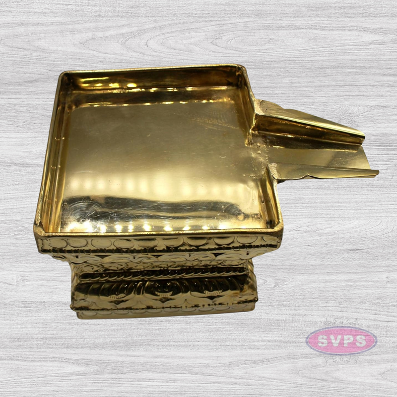 Brass Abhishek Patra Tray/Tirumanjana Plate Stand/Somasutra Peetam / 10 Different Sizes