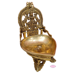 Brass Gajalakshmi Lamp For Wealth
