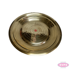 Brass Thambalam Plate – Traditional Round Brass Plate for Pooja, Aarti & Religious Ceremonies