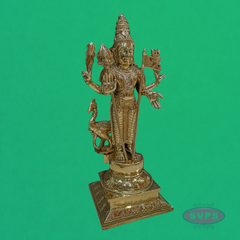 Panchaloham Lord Murugan Idol with Vel & Seval Kodi