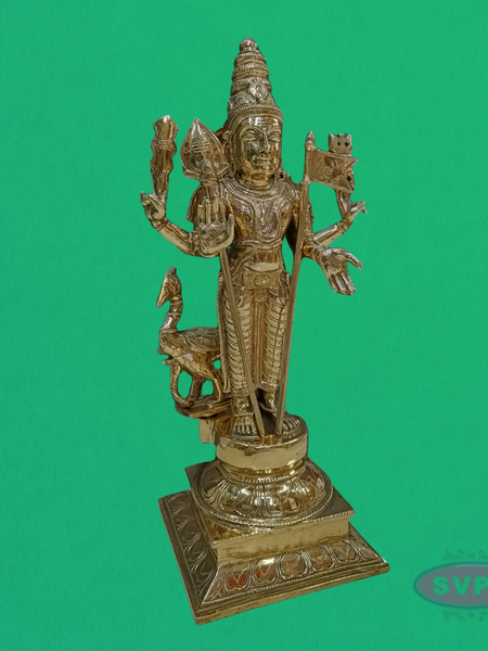 Panchaloham Lord Murugan Idol with Vel & Seval Kodi