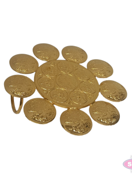 Brass Ashtalakshmi Yantra Peedam | Sacred Lakshmi Pooja Seat for Wealth & Prosperity