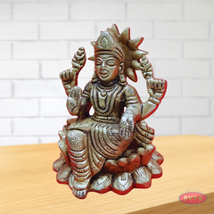 Brass Lakshmi Sitting On Lotus
