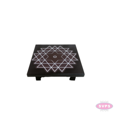 Premium Wooden Sri Chakra Peedam | Mandir Chowki for Idols & Kalash