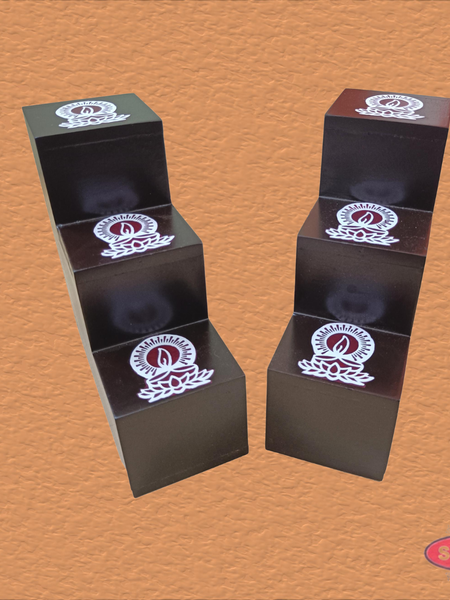 Wooden Pooja Lamp Stand - 2 Variant