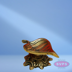 Brass Leaf Shape Diya For Puja And Decor