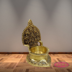 Brass Ashtalakshmi Ganesha Kamakshi Lamp
