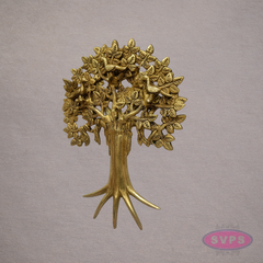 Brass Kalpavriksha Tree with Birds Showpiece – 13 Inches