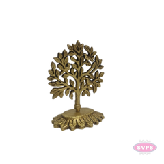 Brass Kalpavriksha Karpaga Virutcham Tree Idol with Birds | Traditional Brass Wish-Fulfilling Tree Showpiece for Home Pooja & Decor