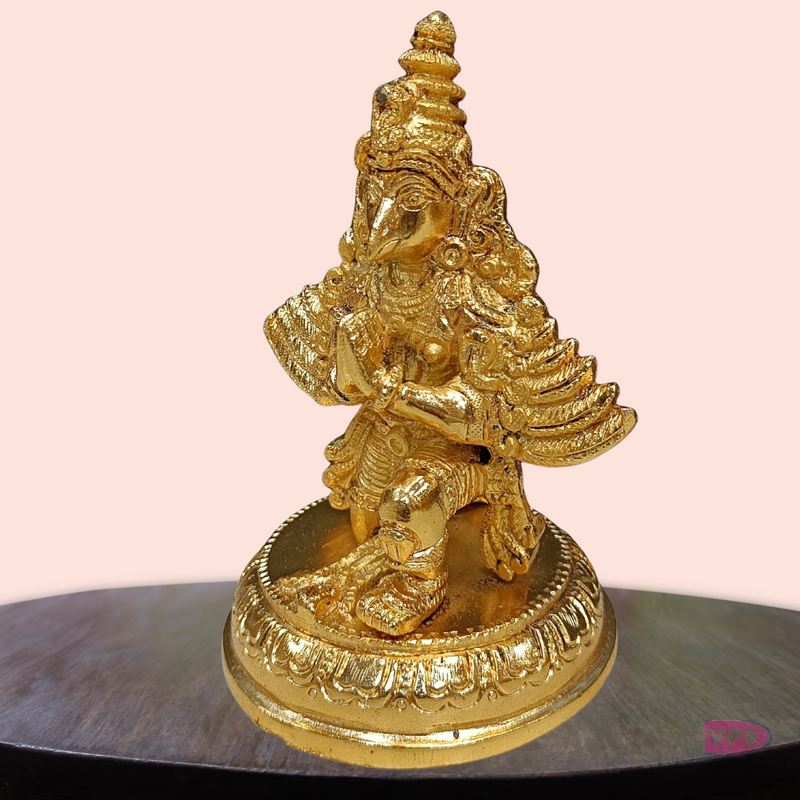 Brass Gold Plated Garudan Idol