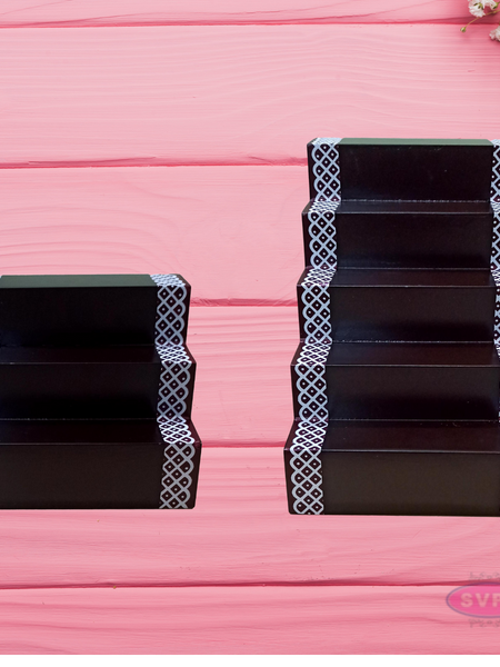 Wooden Step Deity Stand Without Gap - 2 Variant