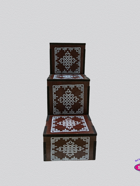 Acrylic Navaratri Golu Step Stand – 3 Steps