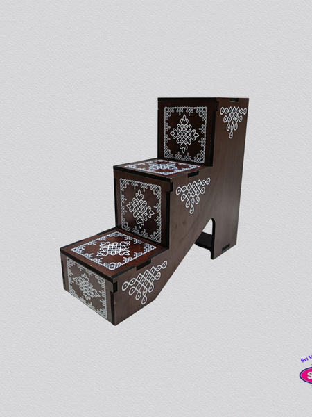 Acrylic Navaratri Golu Step Stand – 3 Steps