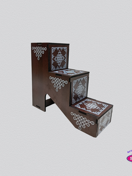 Acrylic Navaratri Golu Step Stand – 3 Steps
