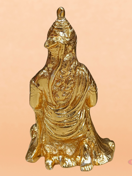 Brass Hanuman Idol Gold Plated