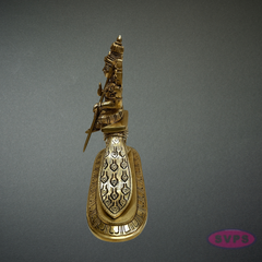 Brass Murugan Idol Sitting on Peacock – Skanda Swamy Statue for Spiritual Decor