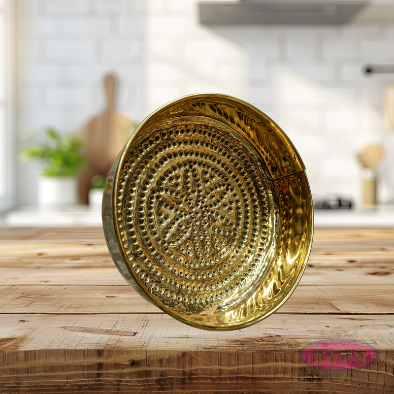 Brass Thirumanjanam Jalladai Plate for Pooja Rituals