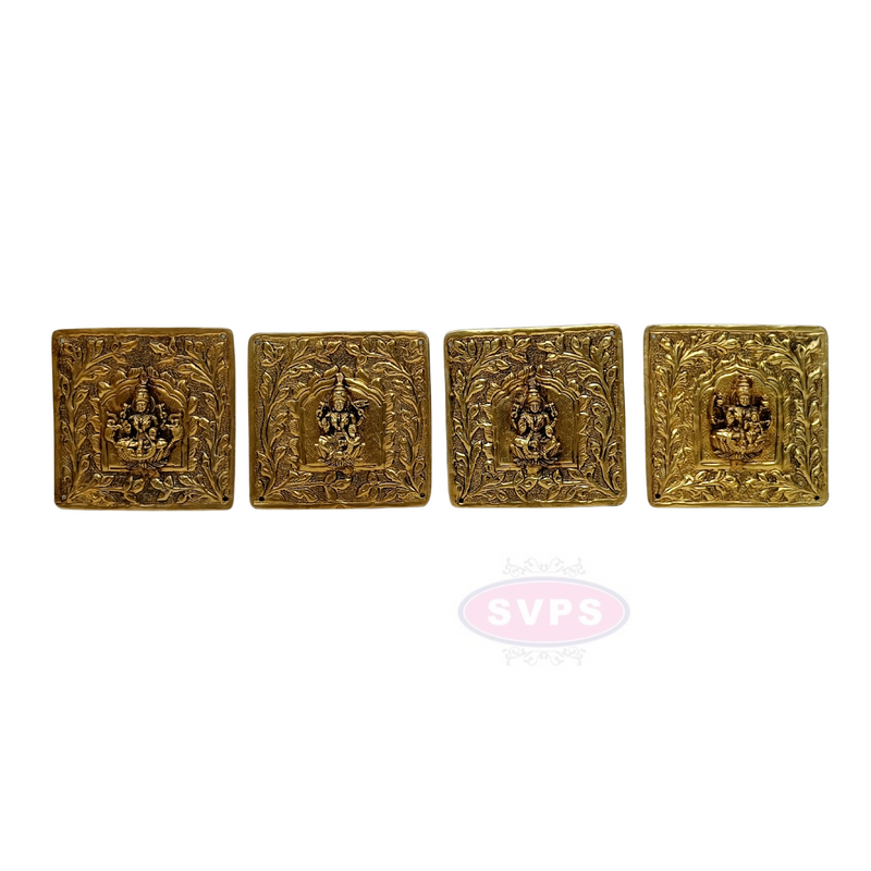 Brass Antique Finish Light Weight Ashtalakshmi Wall Hanging or Door Decor