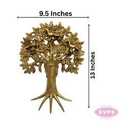 Brass Kalpavriksha Tree with Birds Showpiece – 13 Inches