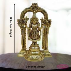 Brass Tirupathi Sri Balaji Idol - 12 Inches