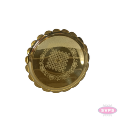 Brass Peacock Lotus Kolam Stand | Decorative Brass Lotus Stand for Pooja Room, Home Temple & Office | 5 Inch