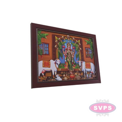 Gruha Lakshmi With Cow Photo Frame