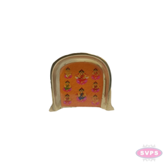 Brass Enamel Work Mini Muram/Soop Set of 2 | 2 Inch Decorative Pooja & Thambulam Tray