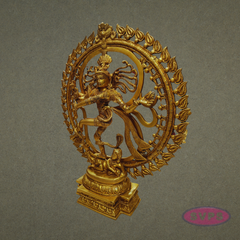 Brass Nataraja Murti with Prabha – Spiritual Home Décor Idol