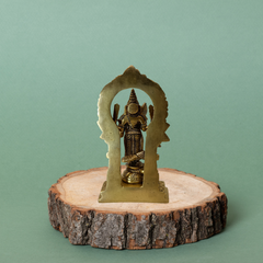Brass Subramanya Swamy Idol – 7 Inch Home Temple Decor