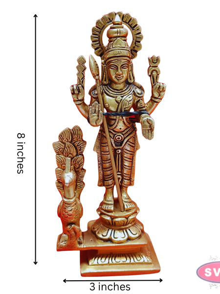 Brass Murugan Idol-8 Inches