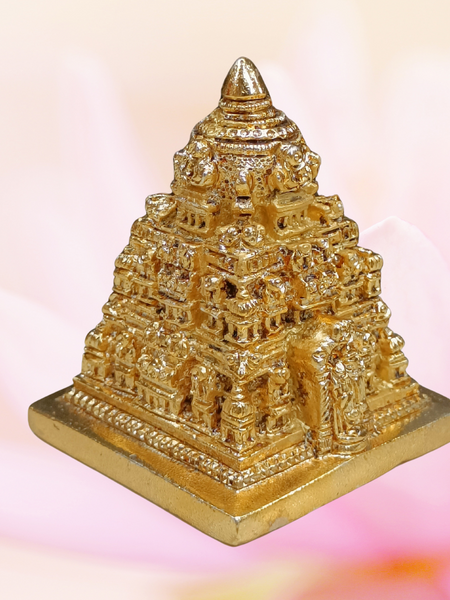 Brass Gold Plated Tirupathi Balaji Temple
