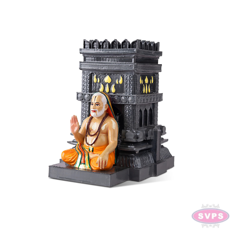 Sri Raghavendra Swamy Brindavana Idol | Divine Guru Statue for Pooja Room & Home Decor
