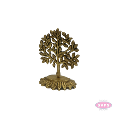 Brass Kalpavriksha Karpaga Virutcham Tree Idol with Birds | Traditional Brass Wish-Fulfilling Tree Showpiece for Home Pooja & Decor