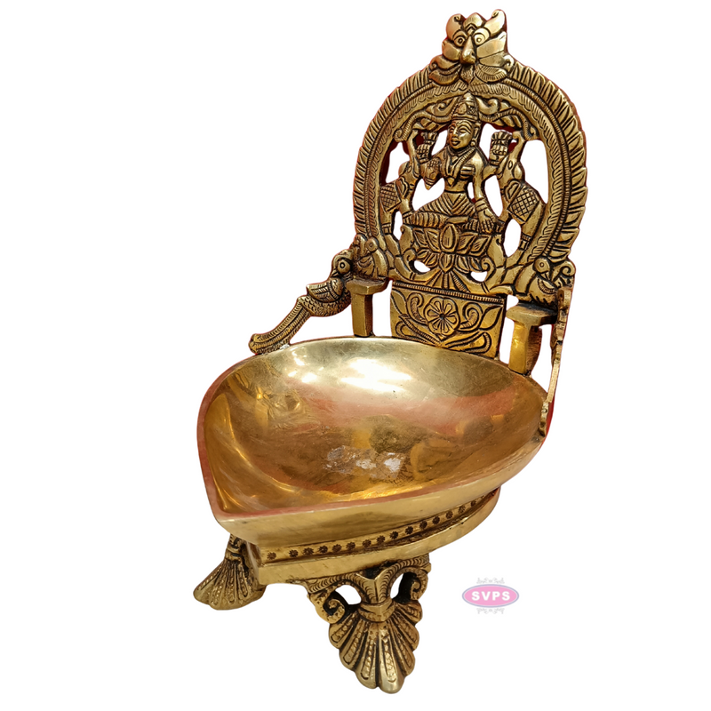 Brass Gajalakshmi Lamp For Wealth