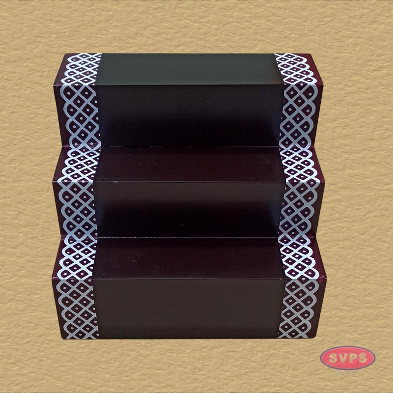 Wooden Step Deity Stand Without Gap - 2 Variant