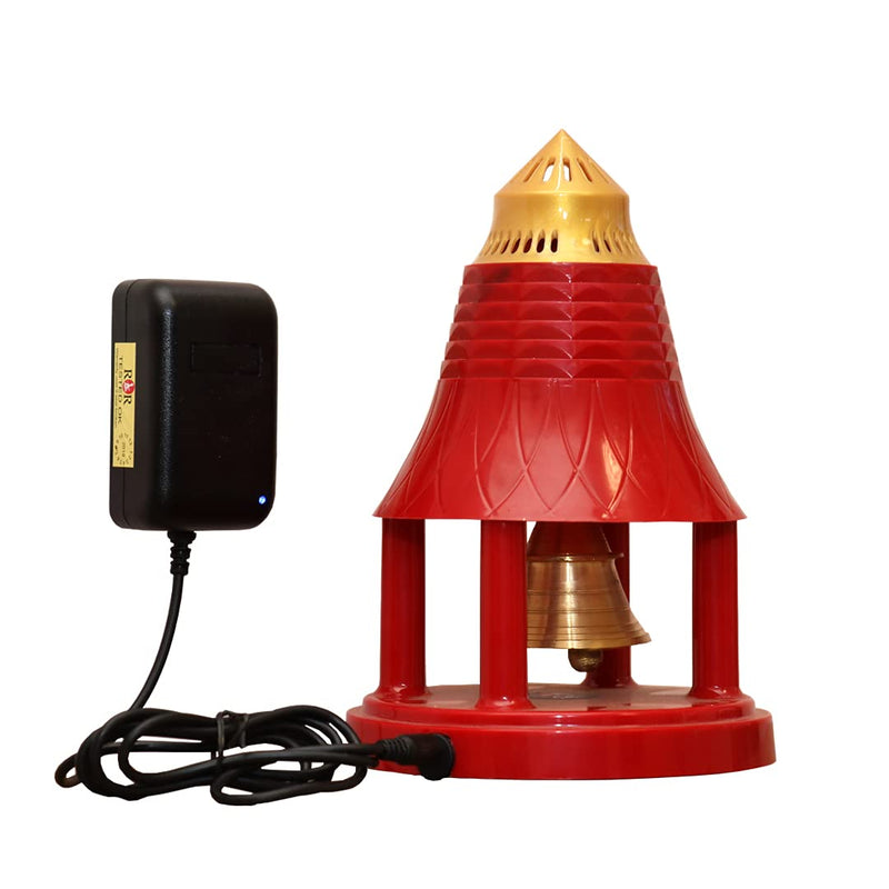 Automatic Electric Pooja Bell with Stand – Temple Style Design