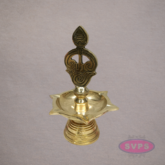 Brass Om Deepam – Traditional Sacred Oil Lamp for Pooja