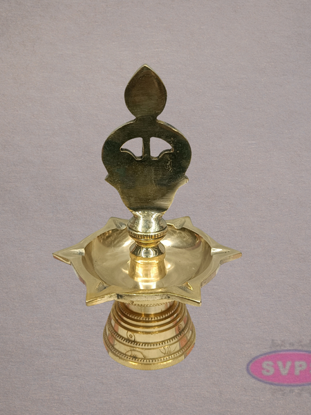Brass Om Deepam – Traditional Sacred Oil Lamp for Pooja