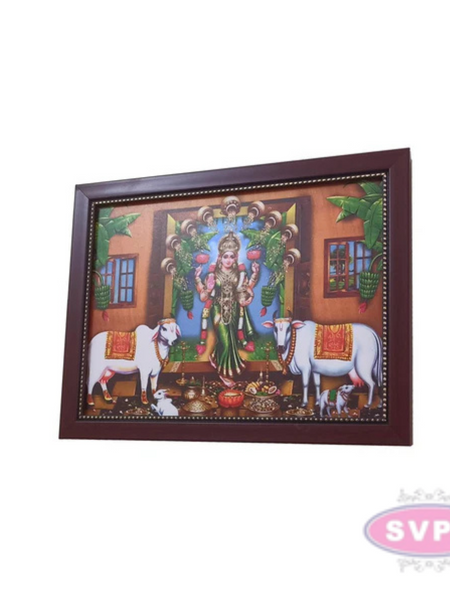 Gruha Lakshmi With Cow Photo Frame