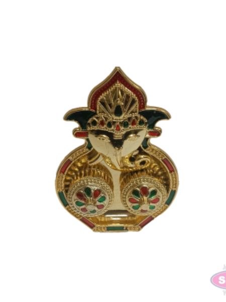 Golden Kankawati Kumkum Holder (Pack of 6) | Decorative Pooja Chawal & Haldi Container for Return Gifts