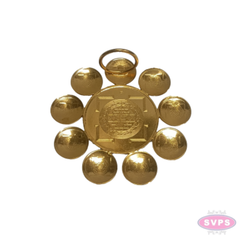 Brass Ashtalakshmi Yantra Peedam | Sacred Lakshmi Pooja Seat for Wealth & Prosperity