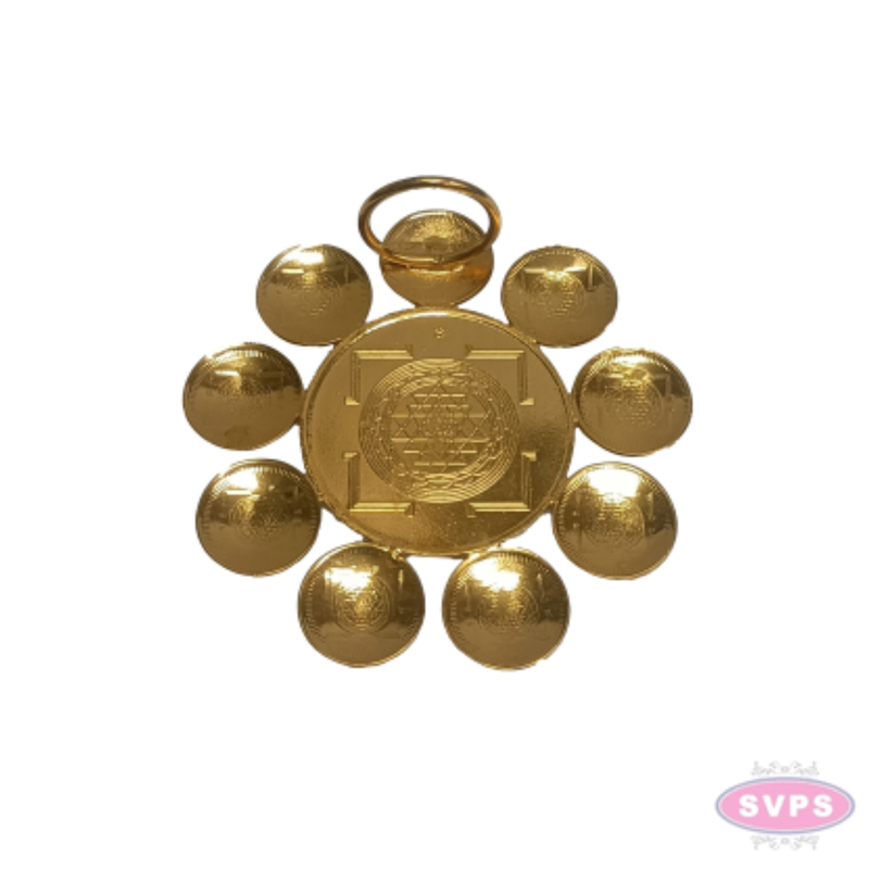 Brass Ashtalakshmi Yantra Peedam | Sacred Lakshmi Pooja Seat for Wealth & Prosperity