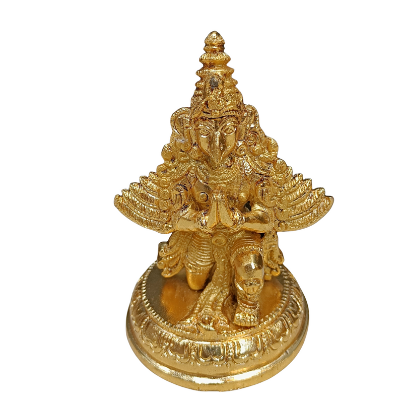 Brass Gold Plated Garudan Idol