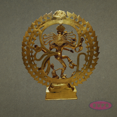 Brass Nataraja Murti with Prabha – Spiritual Home Décor Idol
