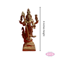 Handmade Panchalogam Murugar / Kumarar Karthikeyar Statue - 4 Inches