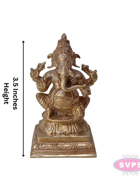 Panchaloham Idampuri Ganesha Idol Home Temple