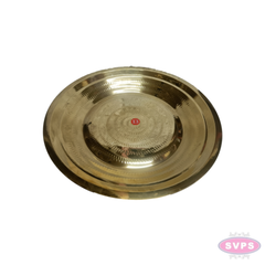 Brass Thambalam Plate – Traditional Round Brass Plate for Pooja, Aarti & Religious Ceremonies