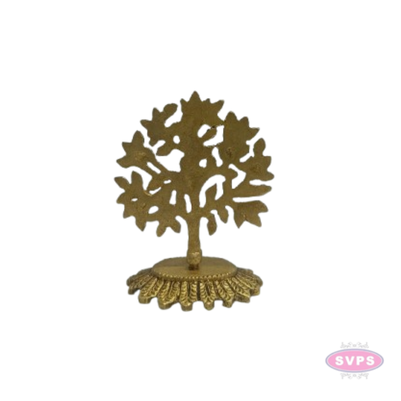 Brass Kalpavriksha Karpaga Virutcham Tree Idol with Birds | Traditional Brass Wish-Fulfilling Tree Showpiece for Home Pooja & Decor
