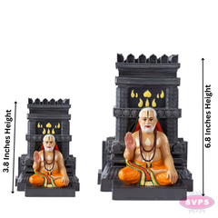 Sri Raghavendra Swamy Brindavana Idol | Divine Guru Statue for Pooja Room & Home Decor