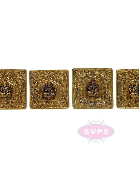 Brass Antique Finish Light Weight Ashtalakshmi Wall Hanging or Door Decor